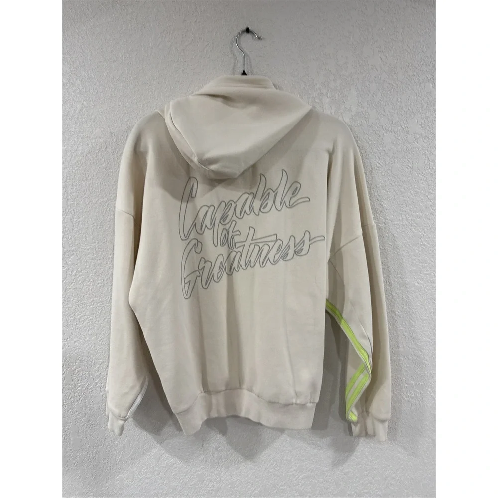 Adidas Peloton Hoodie Cream Colored Size Medium